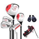 PGM JRTG007 Junior Adjustable Golf Club Set for Kids, right-handed Lightweight with Stand Bag, Ages 6-12