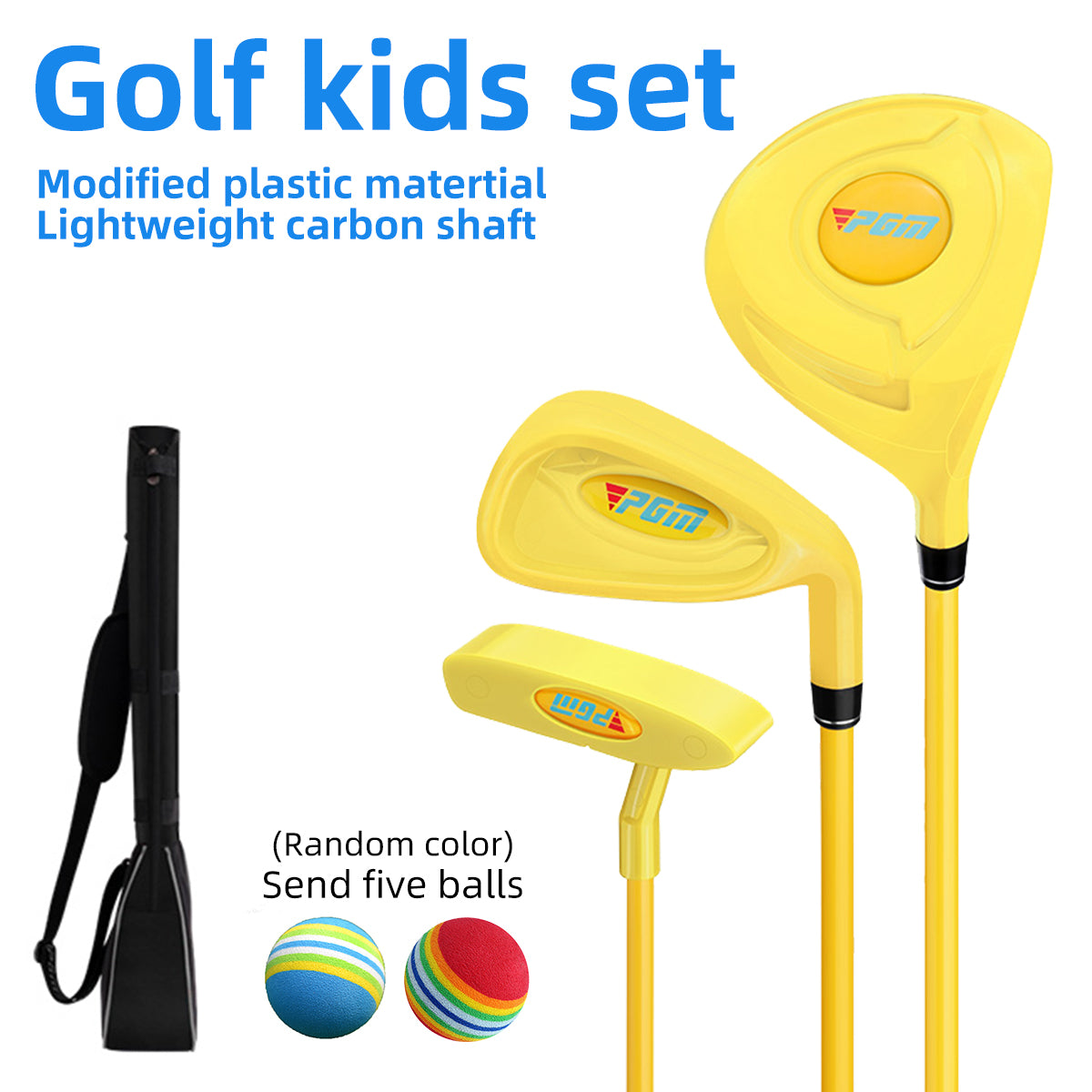 PGM JRTG011 Kids Plastic Golf Club Set for Ages 2-5