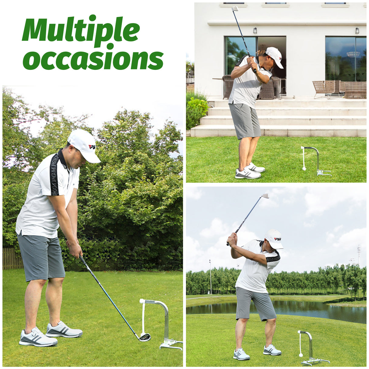 PGM HL008 Golf Swing Apparatus Golf Training Aids Outdoor Golf Swing Trainer