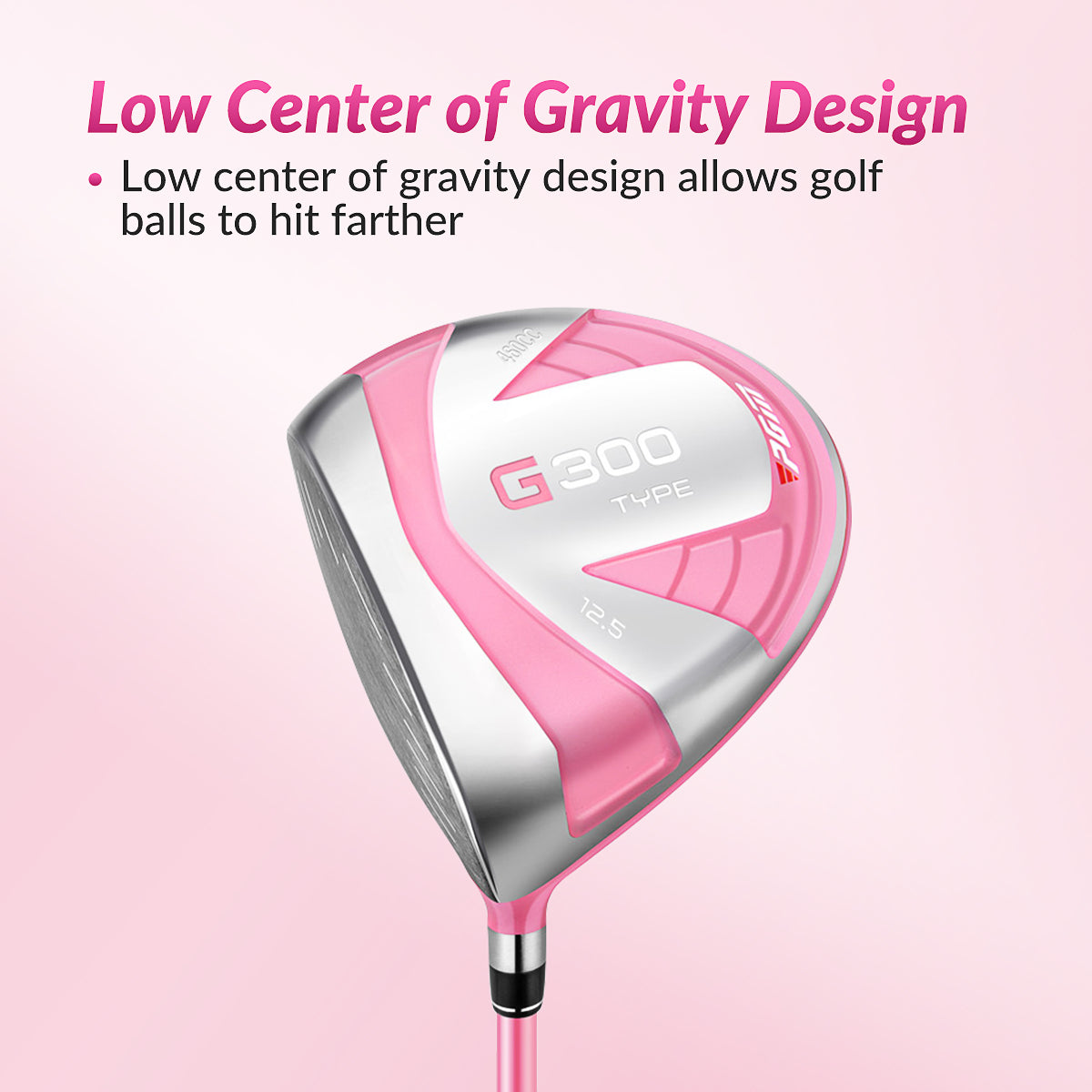 PGM LTG025 Left handed Women's Complete Golf Club Set 12 Clubs with Bag