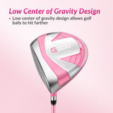 PGM LTG025 Left handed Women's Complete Golf Club Set 12 Clubs with Bag