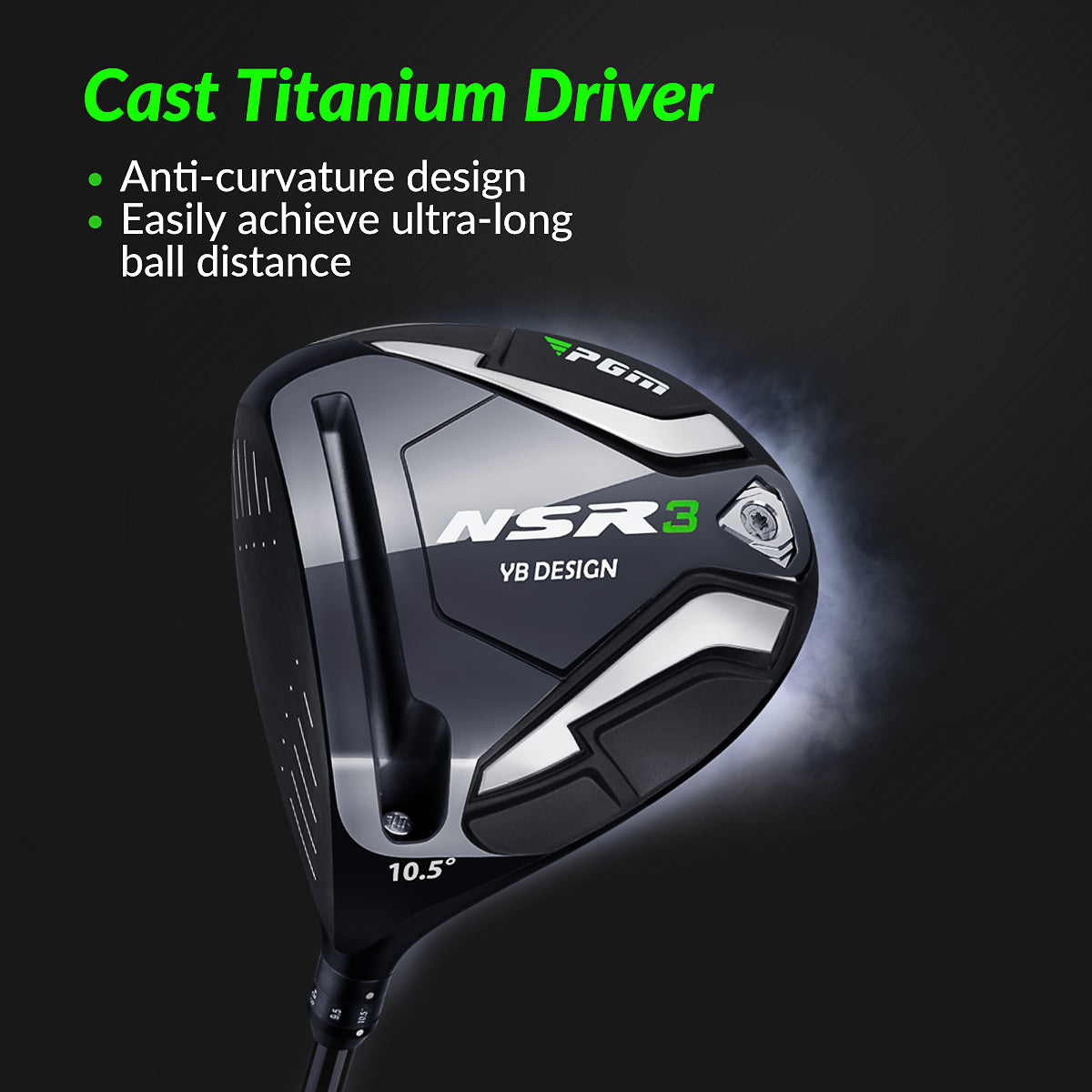 Left hand Men's Golf Club Set with Adjustable Driver and Carbon Shaft-PGM MTG033 NSR Generation 3