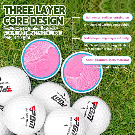 Golf Ball Gift Set Premium Quality Pelotas De Golf Ball,3 PCS-PGM Q017