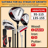 Junior golf club complete sets kids golf clubs with bag-PGM JRTG015