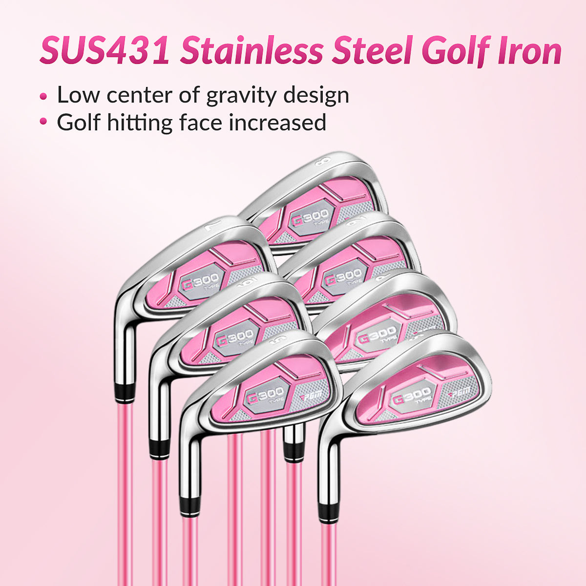 PGM LTG025 Left handed Women's Complete Golf Club Set 12 Clubs with Bag