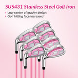 PGM LTG025 Left handed Women's Complete Golf Club Set 12 Clubs with Bag