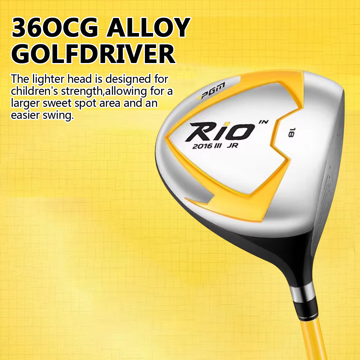 Junior Golf Club Set for Kids 4 Clubs Right Handed with Graphite Shaft & Golf Bag-PGM JRTG017