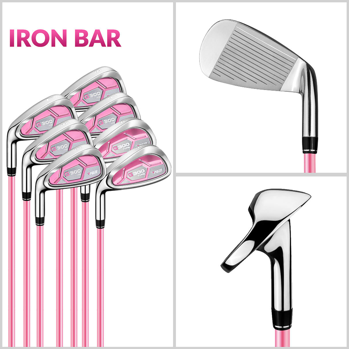 PGM LTG025 Left handed Women's Complete Golf Club Set 12 Clubs with Bag