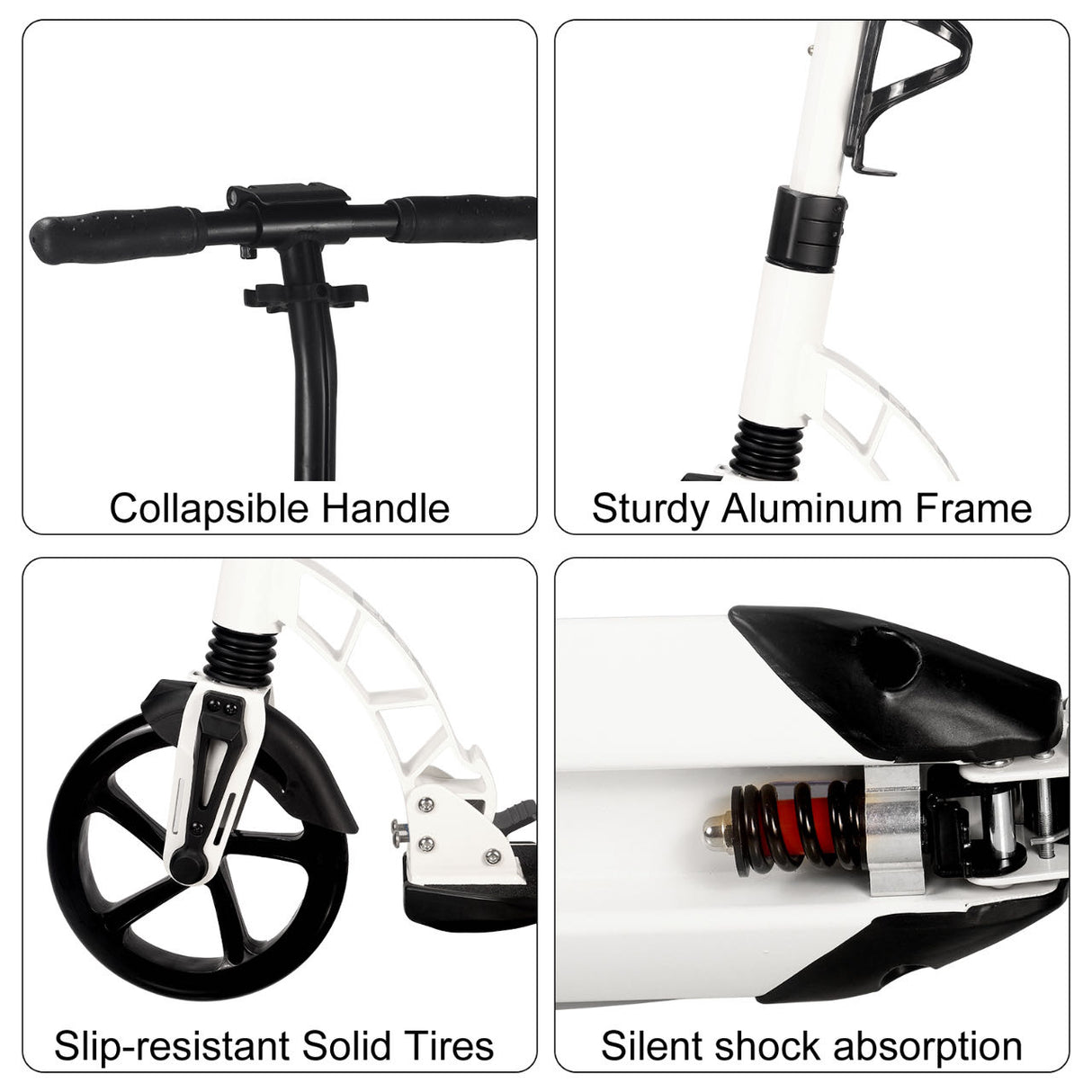 A301 Adult Kick Scooter with Large Folding Wheel Design - Convenient Urban Transport for Adults